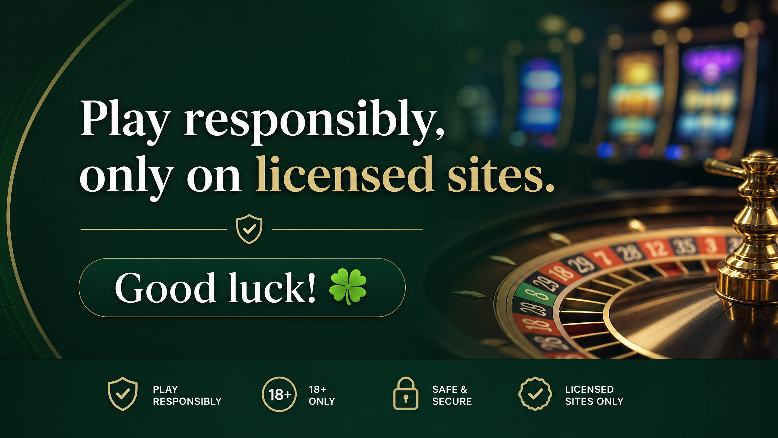 Responsible Gambling — Play on licensed sites only