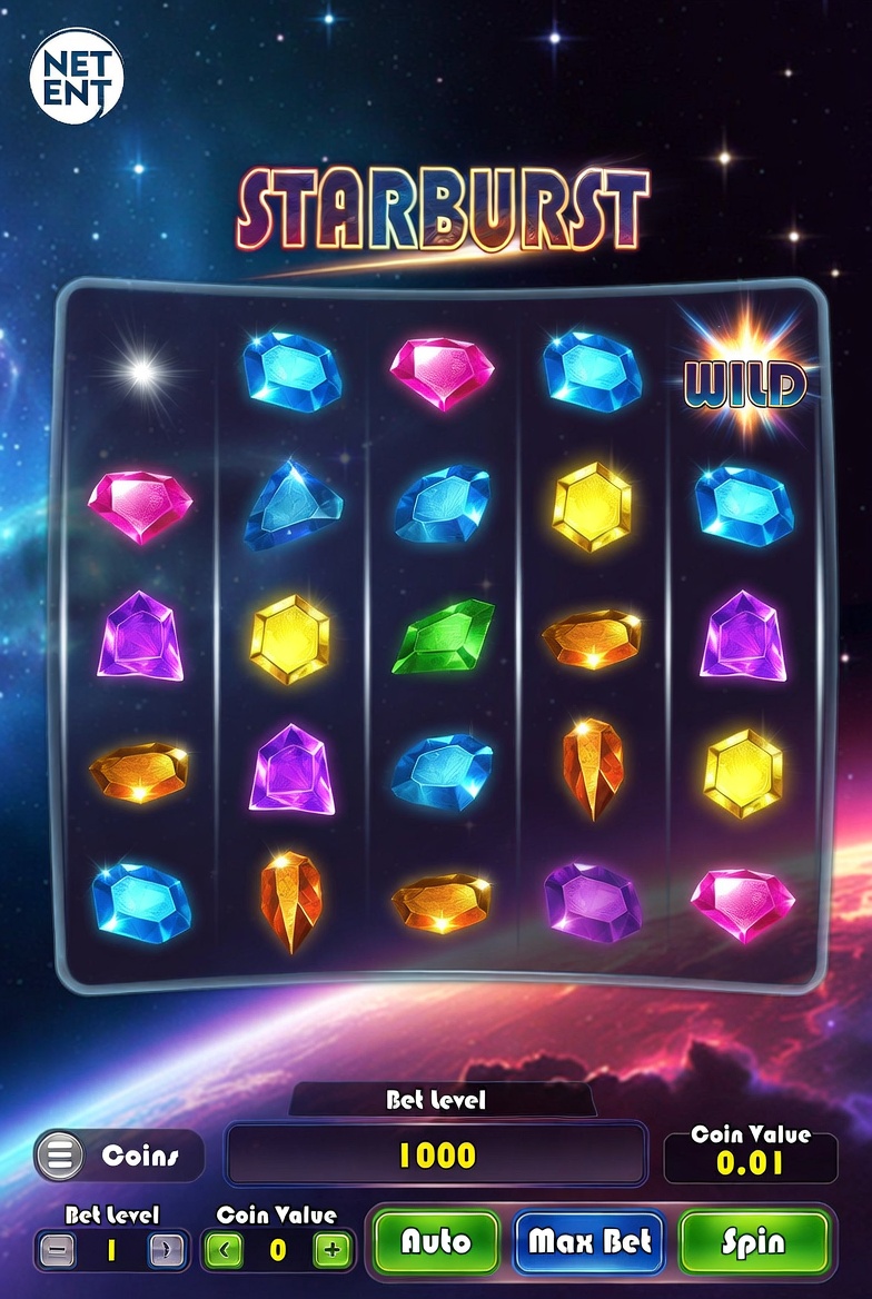 Starburst slot game at Zinx Casino